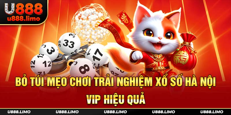 Bỏ túi mẹo chơi trải nghiệm xổ số Hà Nội Vip hiệu quả