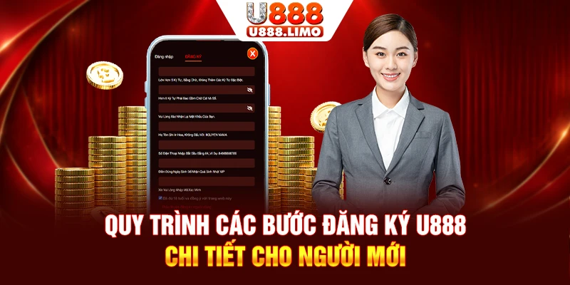Quy trình các bước đăng ký U888 chi tiết cho người mới