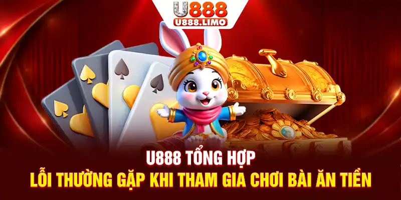 U888 tổng hợp lỗi thường gặp khi tham gia chơi bài ăn tiền